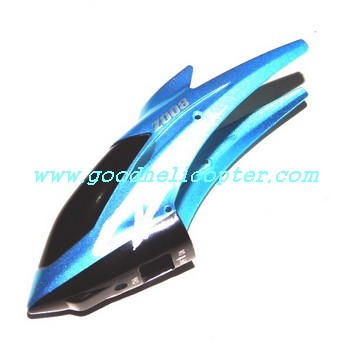 ZR-Z008 helicopter parts head cover (blue color) - Click Image to Close
